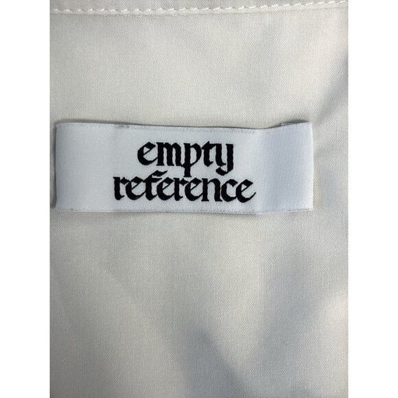 Empty Reference Womens Long Sleeve Button-Up Shirt With Graphic Floral Print - Picture 3 of 7